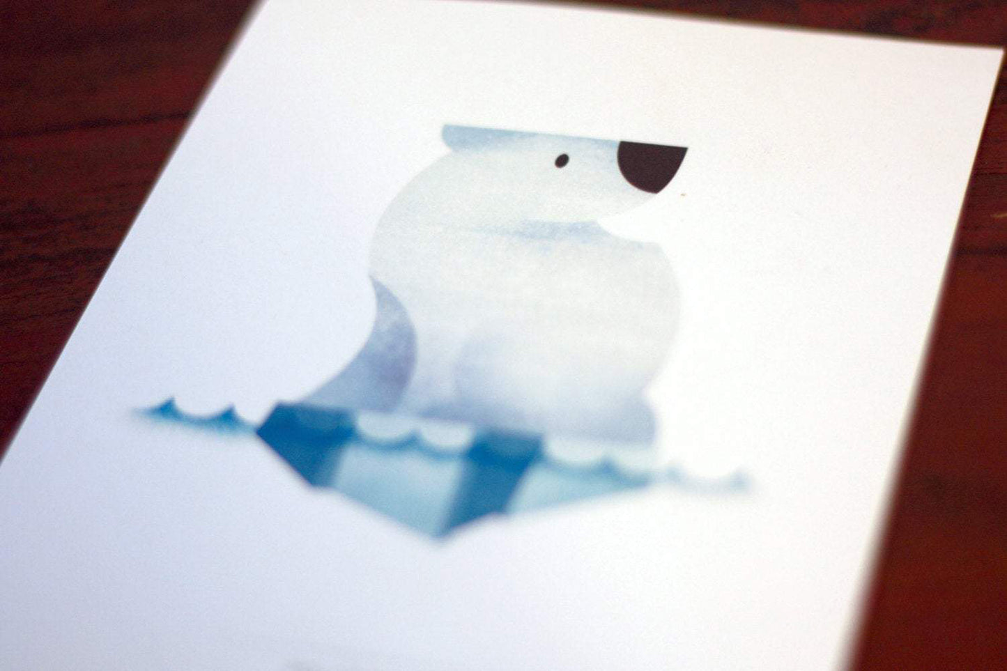 Polar Bear Iceberg – Signed 5x7" Print